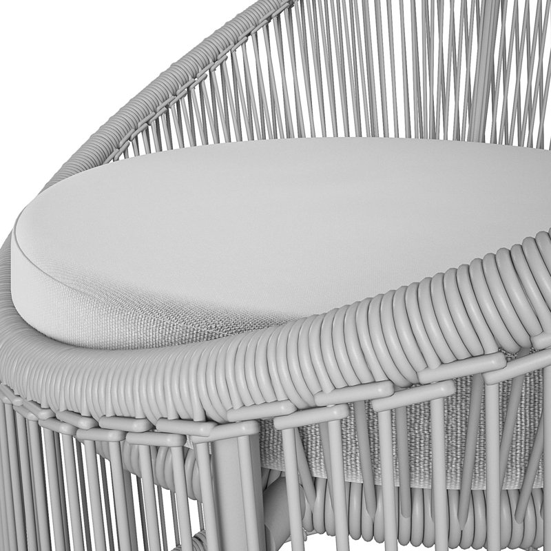 Steel Outdoor Lounge Chair, Grey
