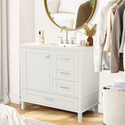 Meuble-lavabo moderne 36 "avec lavabo en céramique