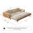 Grimpante 82.7'' Beige Cotton Linen Sofa Bed,Upholstered Sleeper with Solid Wood Legs-1907077033-1891079884