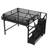 Queen Loft Bed with Storage Stairs, Shelves & Built-in Wardrobe, USB Ports & LED Lights, Noise-Reduced, Black-33810112-33810113