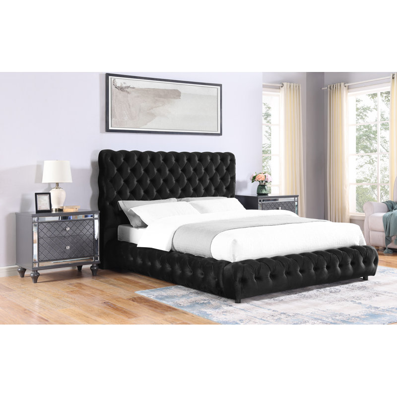Jaihao Piece Bedroom Set, Queen, Black