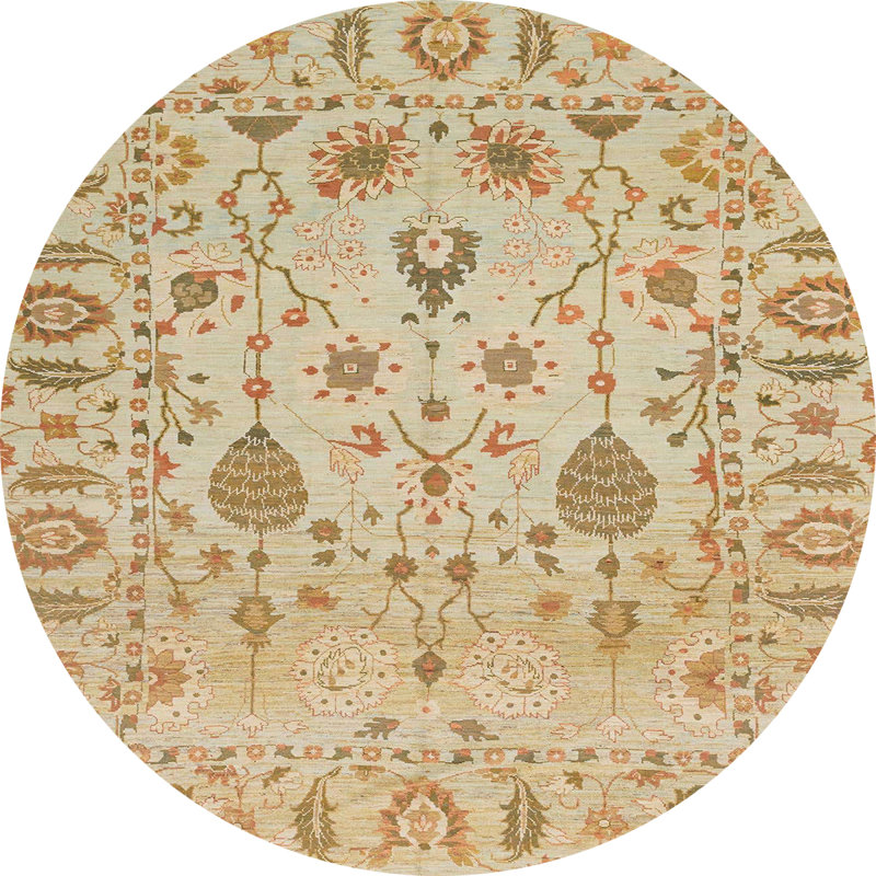 Tapis abstrait moderne 1685, Rond 6 pi