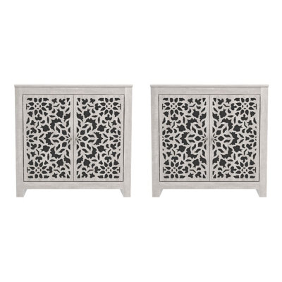 Norberto Transitional Coordinated Accent Cabinet Set Of 2