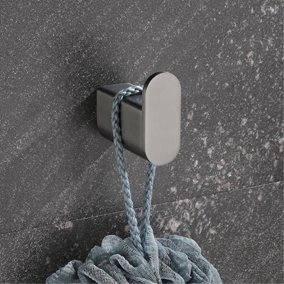 Ensemble de 5 ensembles de quincaillerie de salle de bain, qualité 304, conception à griffes, fonctionnalité moderne, installation facile pour différents espaces, groupe de haute teneur en métal, résistance au ternissement, simple dans toutes les zones