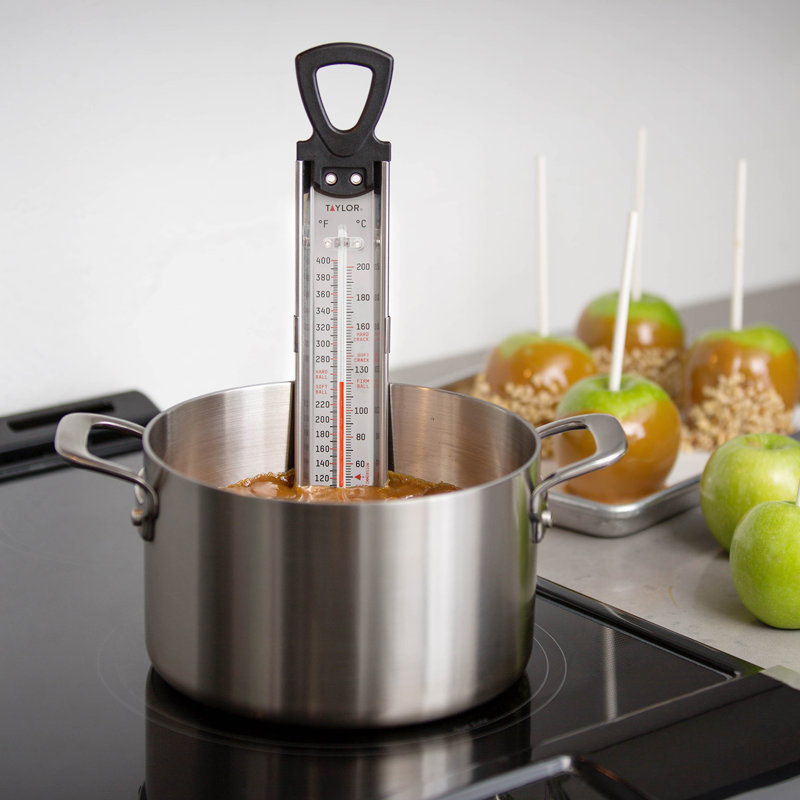 Taylor Classic Stainless Steel Candy Deep Fry Food Cooking Kitchen Thermometer, 12 Inches
