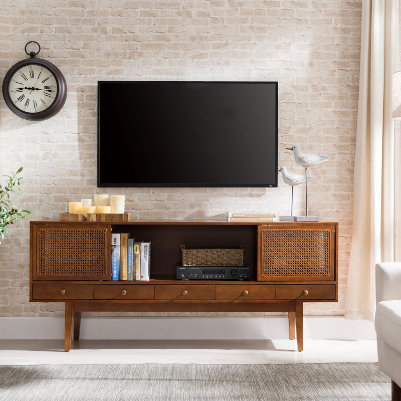 Saroja TV Stand for TVs up to 78", Brown