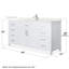 Beckett 66" Freestanding Single Bathroom Vanity with Quartz Top-129519149-129519151-129519150