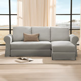 90.6" Wide Reversible Sofa and Chaise