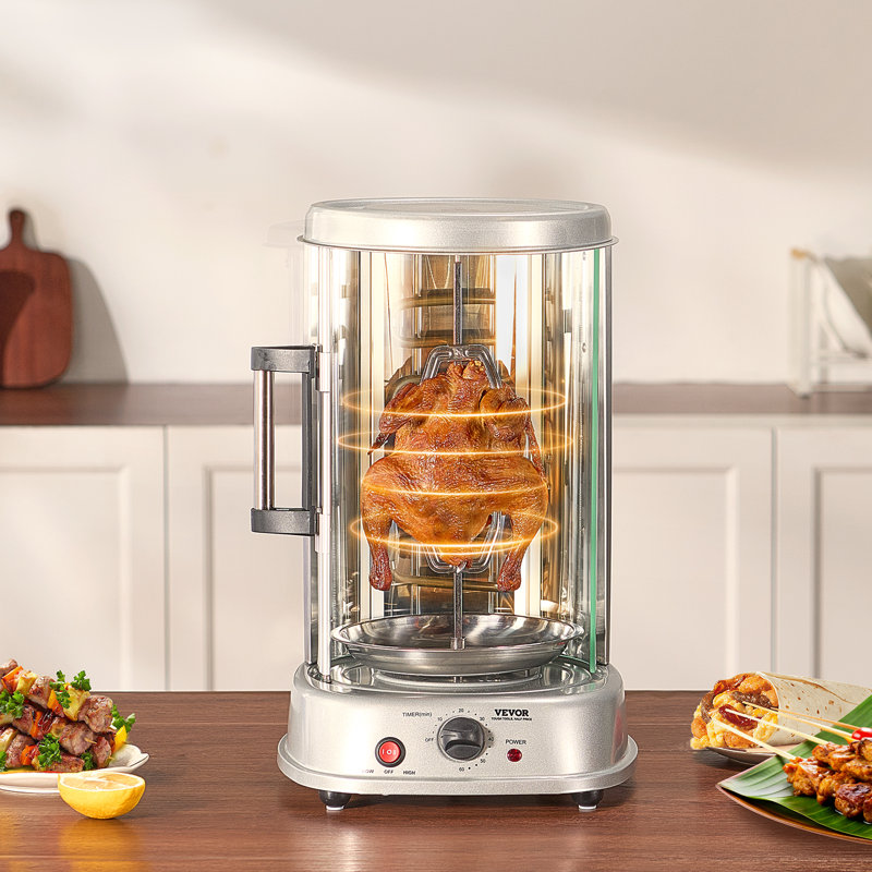 Stainless Steel Shawarma Grill Machine Vertical Gyro Rotisserie Doner