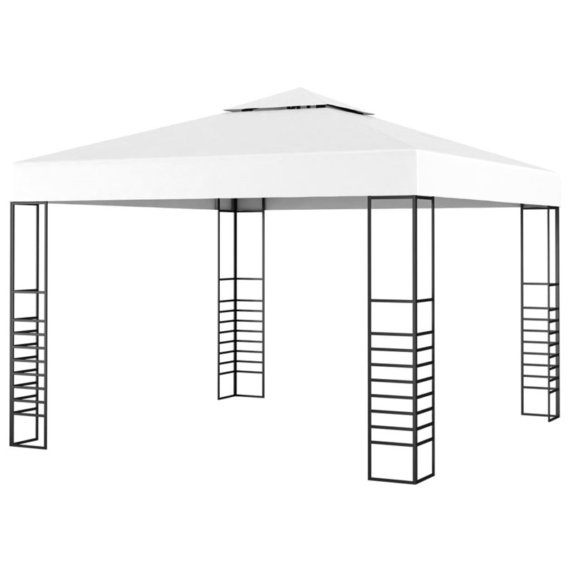 Haygashen 3m x 3m Steel Patio Gazebo, White
