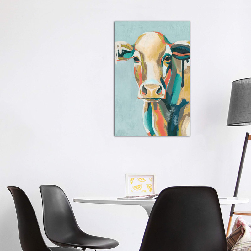 « couleur vaches i » par grace-pop, reproduction d’art, H 48 po x l 32 po x P 1,5 po, Toile tendue