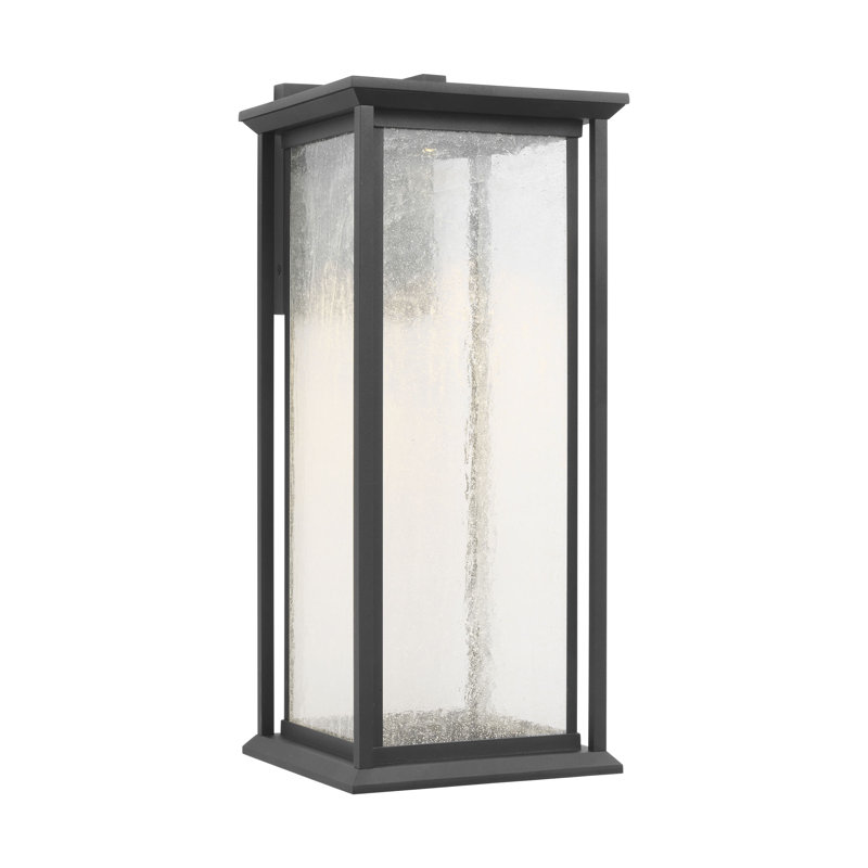Audley Large Lantern from Generation Lighting , Seeded, Textured Black