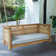 Umber Teak Porch Swing with Cushion