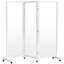 5.75 Ft Tall Clear Screen On Wheels White-1871587503