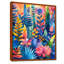 «Blue Pink Palms Desert Paradise III», impression d'art mural palmiers et palmiers-427099574-427099573