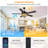 52" Tiffany Ceiling Fan Chandelier With 5 Dual-Blades And Remote Control-580720771