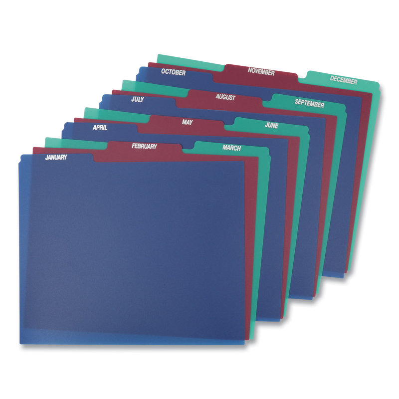 Pendaflex® Poly Top Tab File Guides PVC / Vinyl Flat Files Open