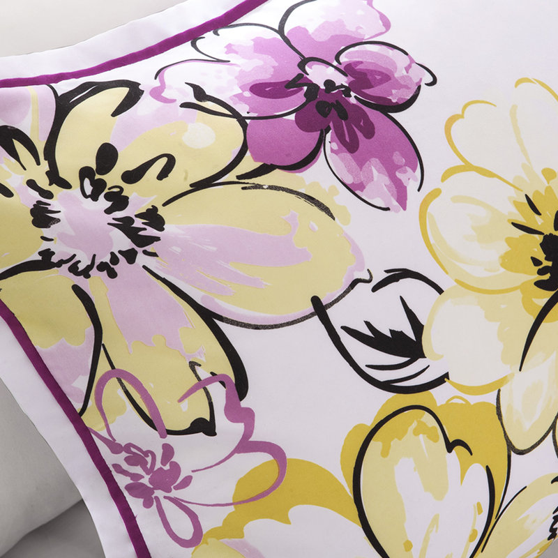 Full Bedding With Blue Floral, Fill Soft Floral Design
