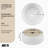 KES Bathroom Sink Small Vessel Sink RV Bathroom Sink 12'' White Ceramic Circular