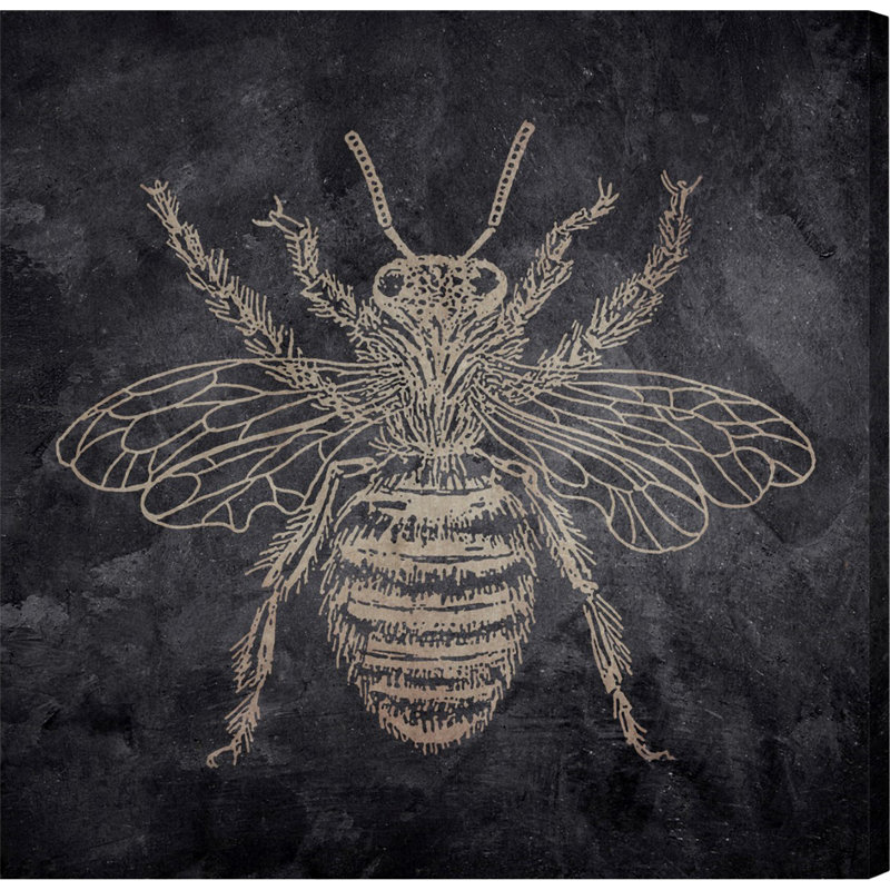 « abeille », impression sur toile, H 16 po x l 16 po x P 1,5 po