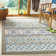 Mcneill Hooked Green/Blue Indoor/Outdoor Rug