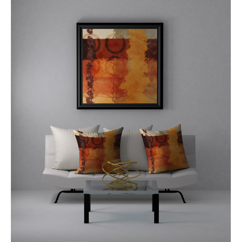 Housse de coussin carré pleine grandeur et insert, 18" x 18"