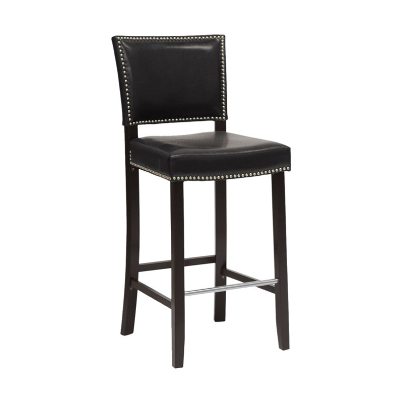 Mileni Upholstered Counter Stool, Black
