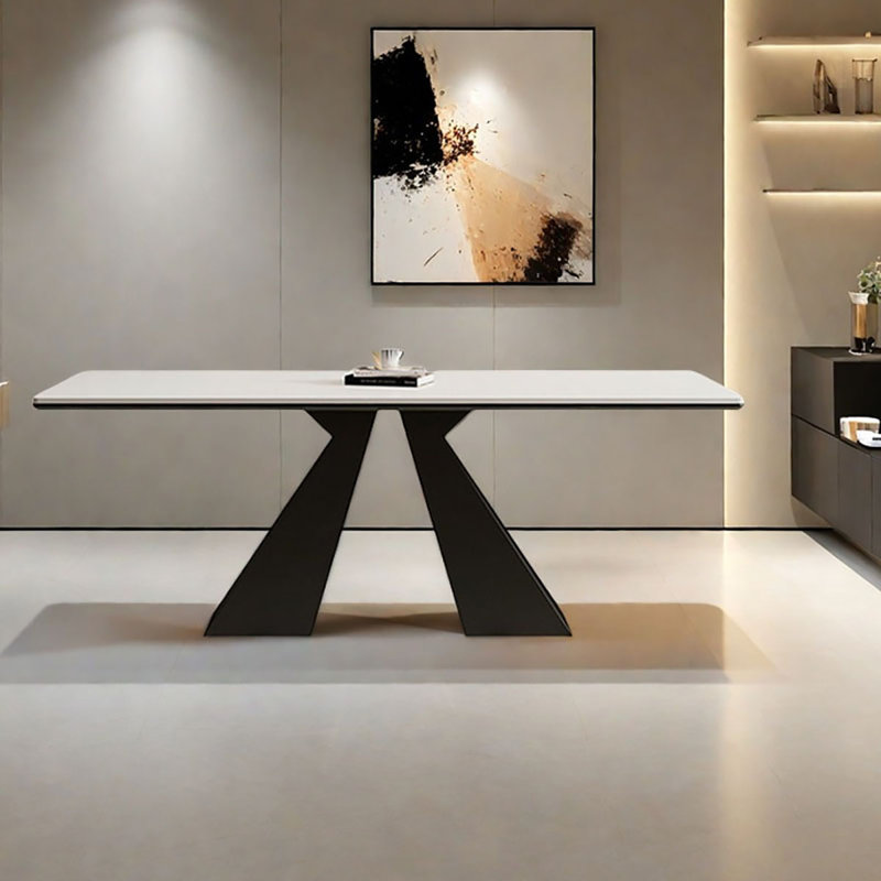 Table de salle à manger Italian Minimalist, H 29,5 po x L 63 po x l 31,5 po