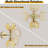 Wall Sconce Adjustable Steel Arm with Tulip Glass Shade Bedroom & Living Room Wall Light Decorative for Hallway, Lounge & Dining Rooms-1421606440-1421737090