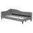 Twin Size L-Shaped Linen Daybed, With Solid Wood Legs-1578256944-1578256945
