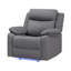 Fauteuil inclinable et oscillant gris à DEL Blanche