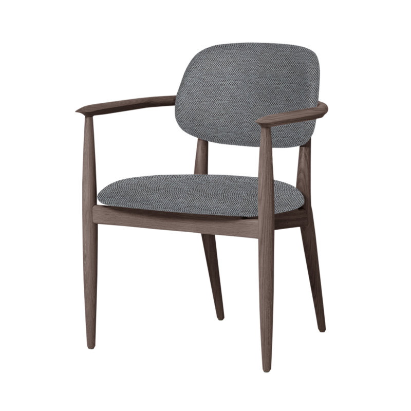 Chaise Slow de Space Copenhagen, Noyer à finition savonnée, Ère CSE45