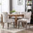 Linen Upholstered Parsons Dining Chair (Set Of 4)-1126697291