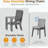 Set of 2 All-Weather Aluminum Dining Chairs with Thick Cushions-1364566883