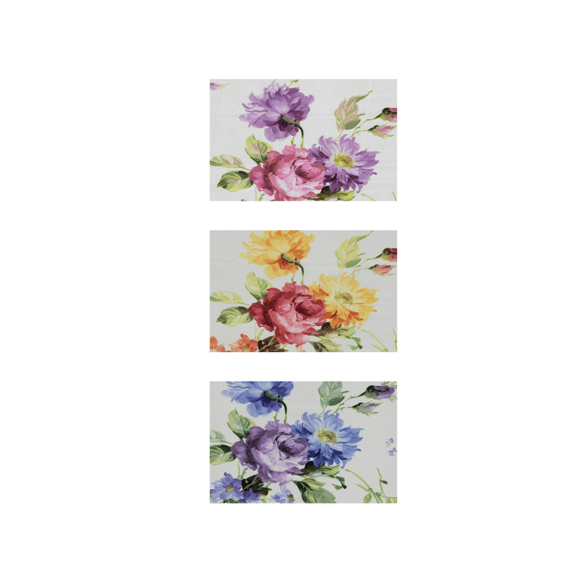 Pansy Tablecloth, Purple/Blue, 130cm W x 190cm L