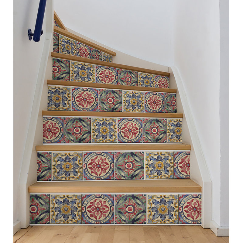 Abstract Non-Wall Damaging Tile Decals