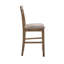 Ensemble de 2 chaises à hauteur de comptoir revêtues de lin,-1401873966