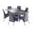 Chennai Glass Top Pedestal Dining Set