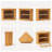 Natural Bamboo Corner Bread Box for Kitchen Counter 2 Layers Food Storage Container