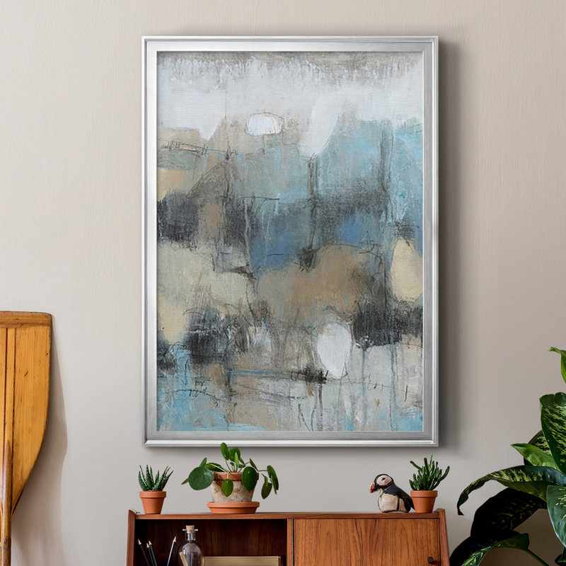 In In Moment II, reproduction encadrée de qualité supérieure - prête à être accrochée, Argent, L 18,5 po x H 24,5 po