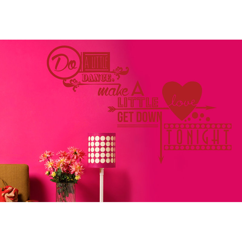 Non-Wall Damaging Wall Decal, Dark Red, Medium