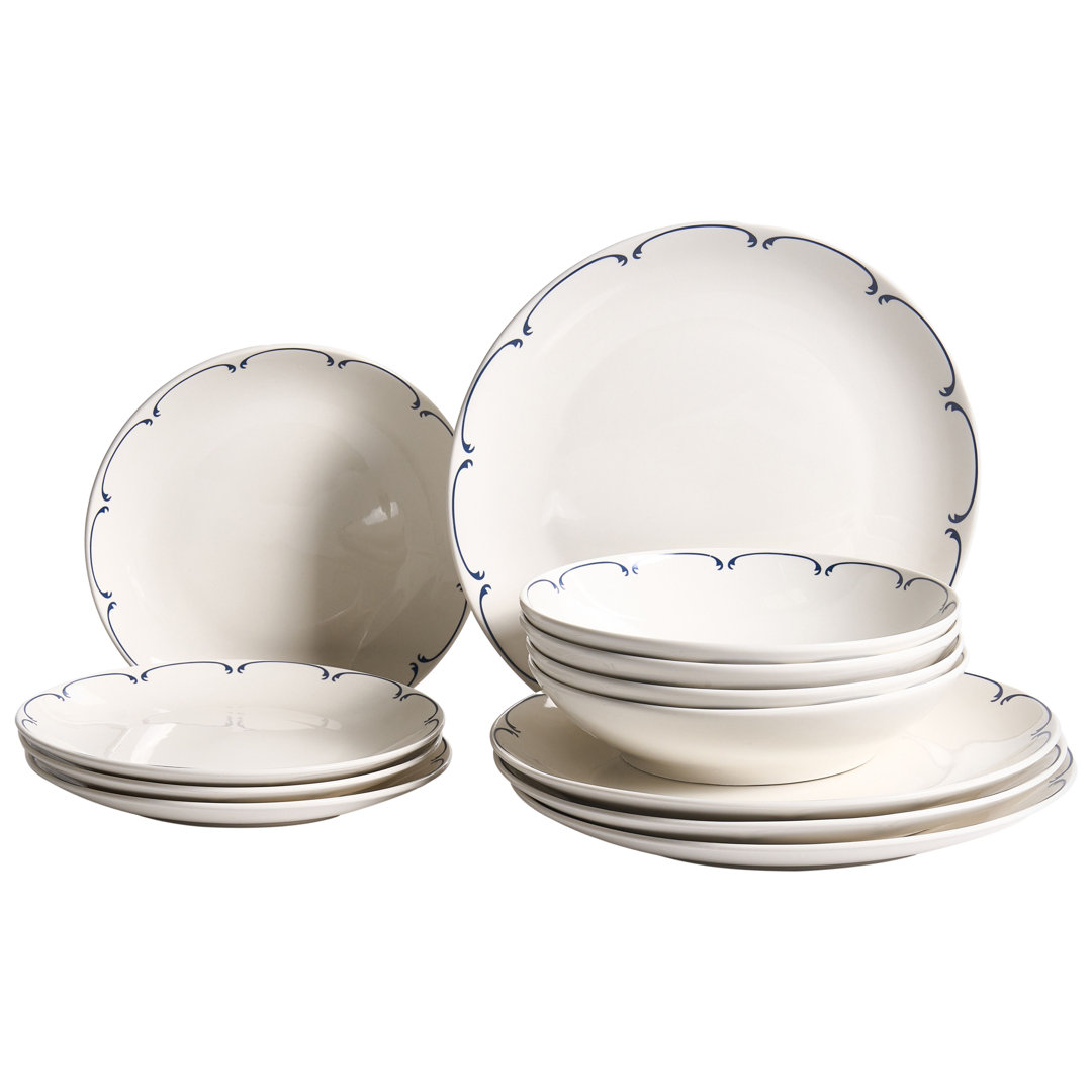 Tonica Porcelain China Dinnerware - Service for 4