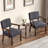 Soave 32.6'' Tall Velvet Accent Chairs Sets for Living Room, Accent Armchair with End Table-2096779230