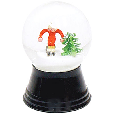 Globe à neige skieur