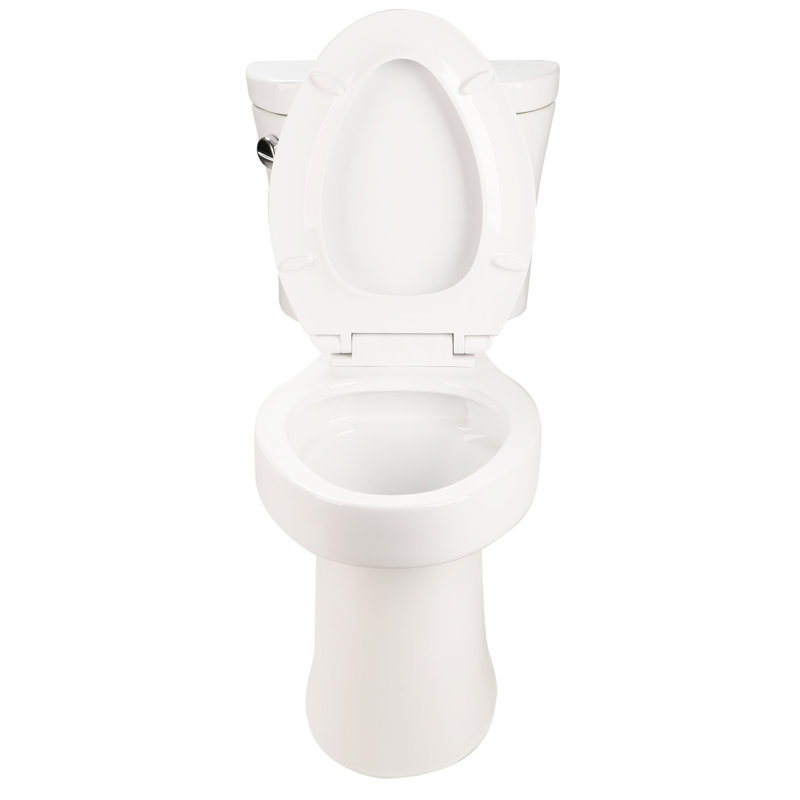 Toilette à hauteur confortable, 1,28, 4,8 siphonique, deux, chasse simple latérale, blanc brillant 004, chasse d'eau à deux siphons, hauteur, pièce
