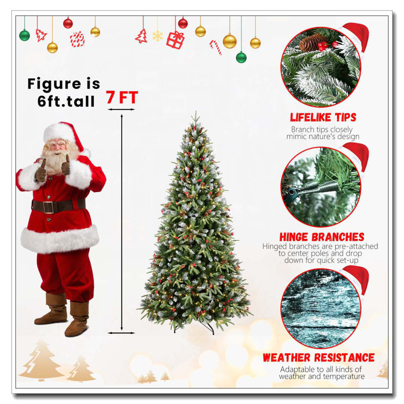 Arbre de Noël 7,5 pi, Oui, H 7,5 pi