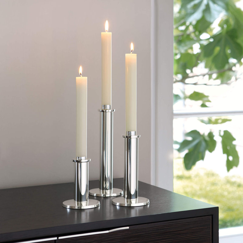 Candlestick, 18cm H x 10cm W x 10cm D
