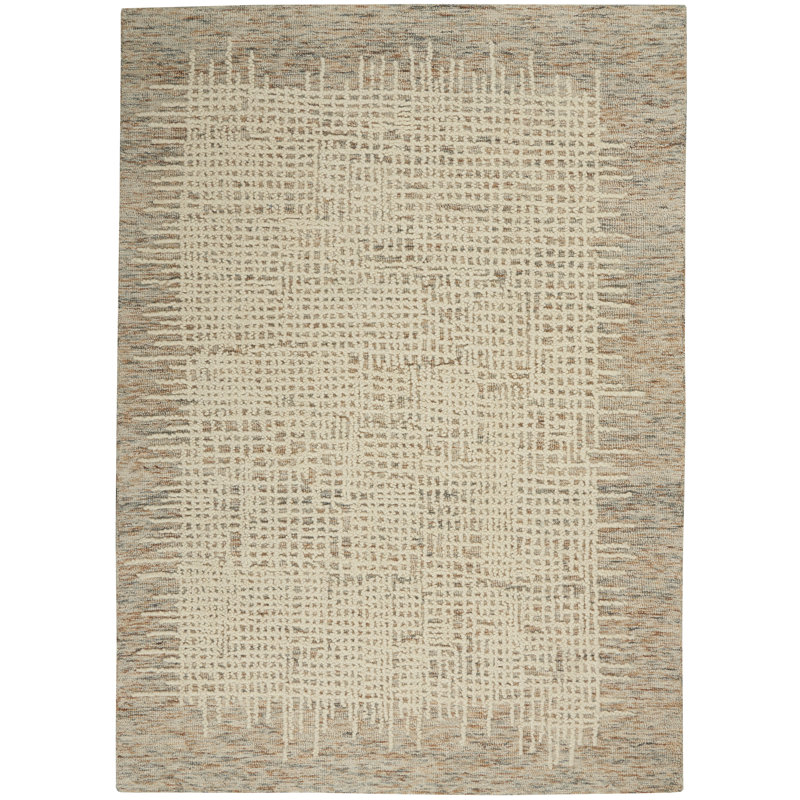 Maroun Abstract Wool Hand Woven Area Rug, Rectangle 114 x 175cm