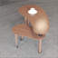 Table basse rotative contemporaine avec pieds en bois d'hévéa massif-972701213-972701214