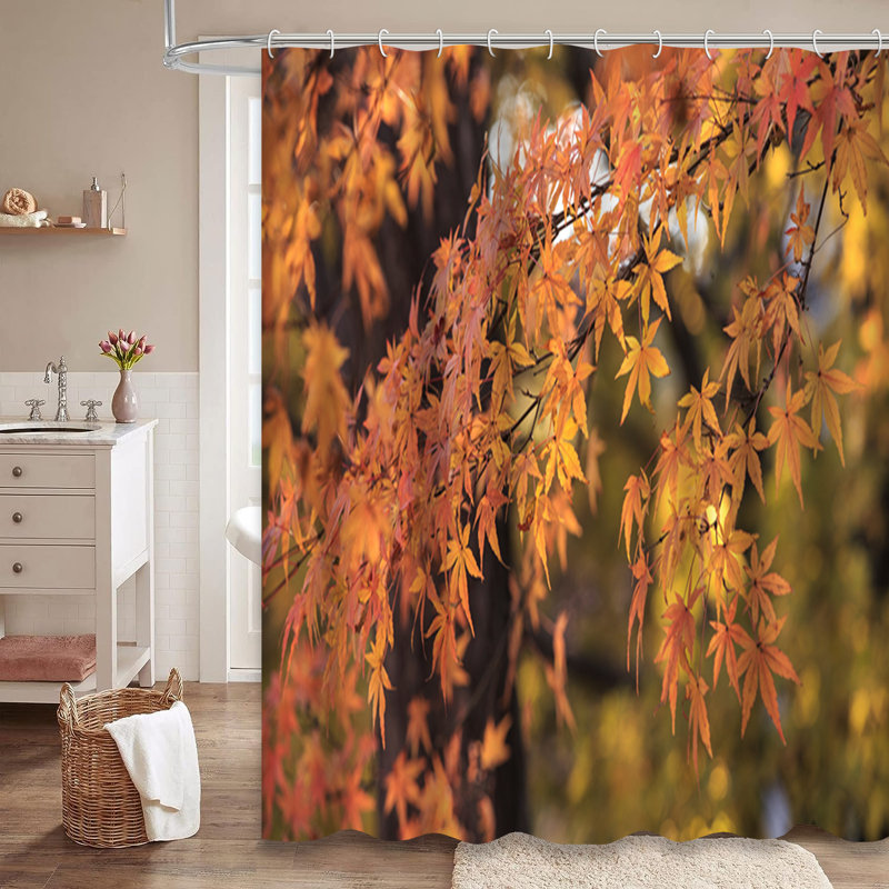 Rideau de douche Beautiful Autumn, L 72 po x l 84 po